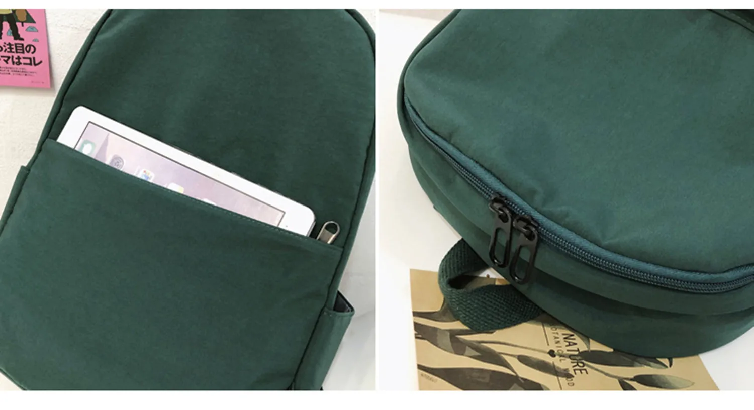 Junior High School Backpack Double Shoulder Casual Simple Fashion Backpack School Teenage Girls Backpack Travel Bag