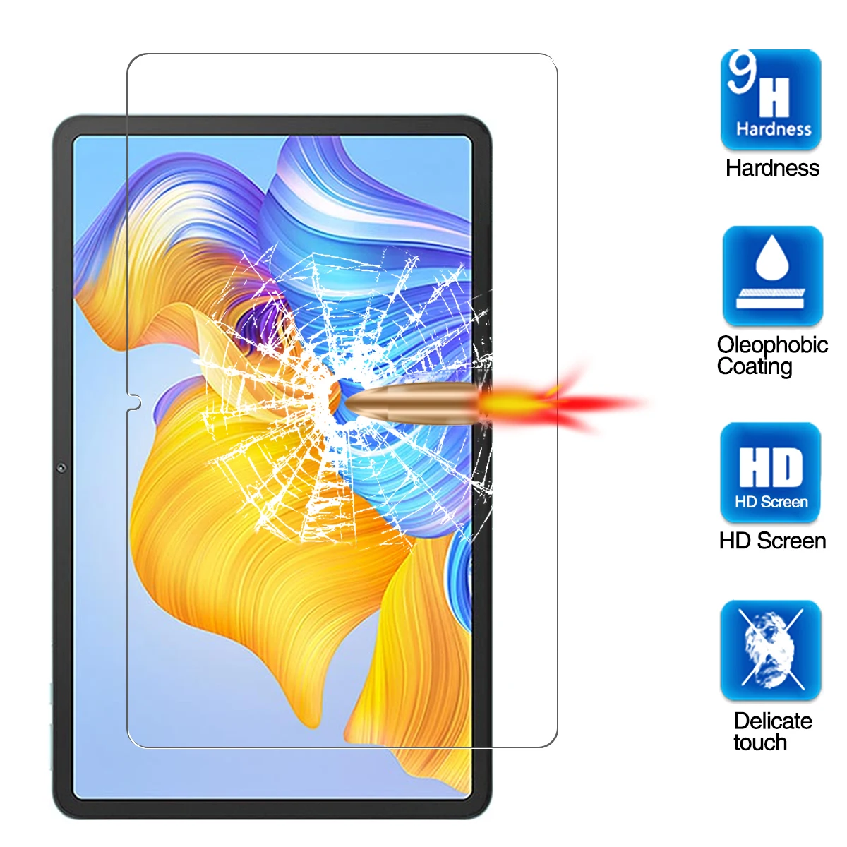 

HONOR PAD 8 12 Inch Tempered Glass Film Full Cover Ultra Clear 3D Premium Screen Protector Protective Glass