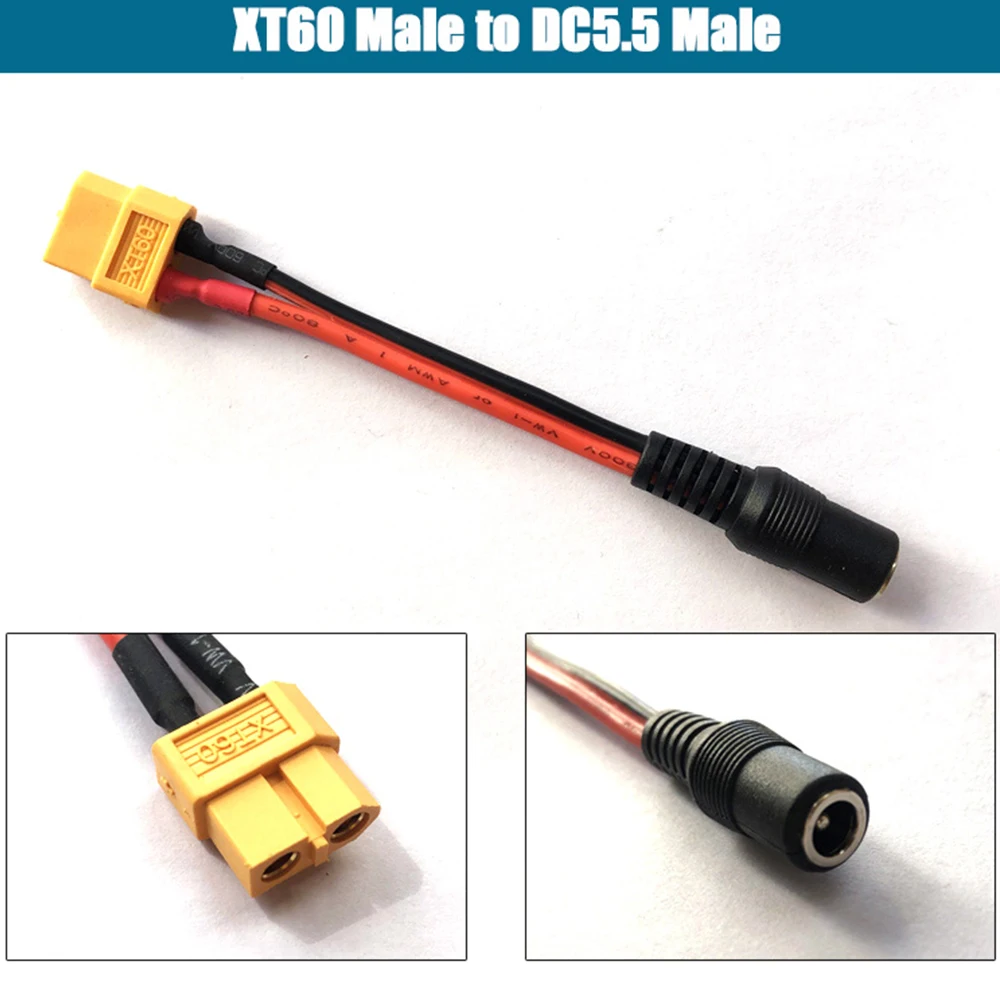 Переходник XT60 EC5 EC3 T Deans 4 0 мм 3 5 JST SM Tamiya штекер-штекер разъемы 10 12 14 16Awg см для