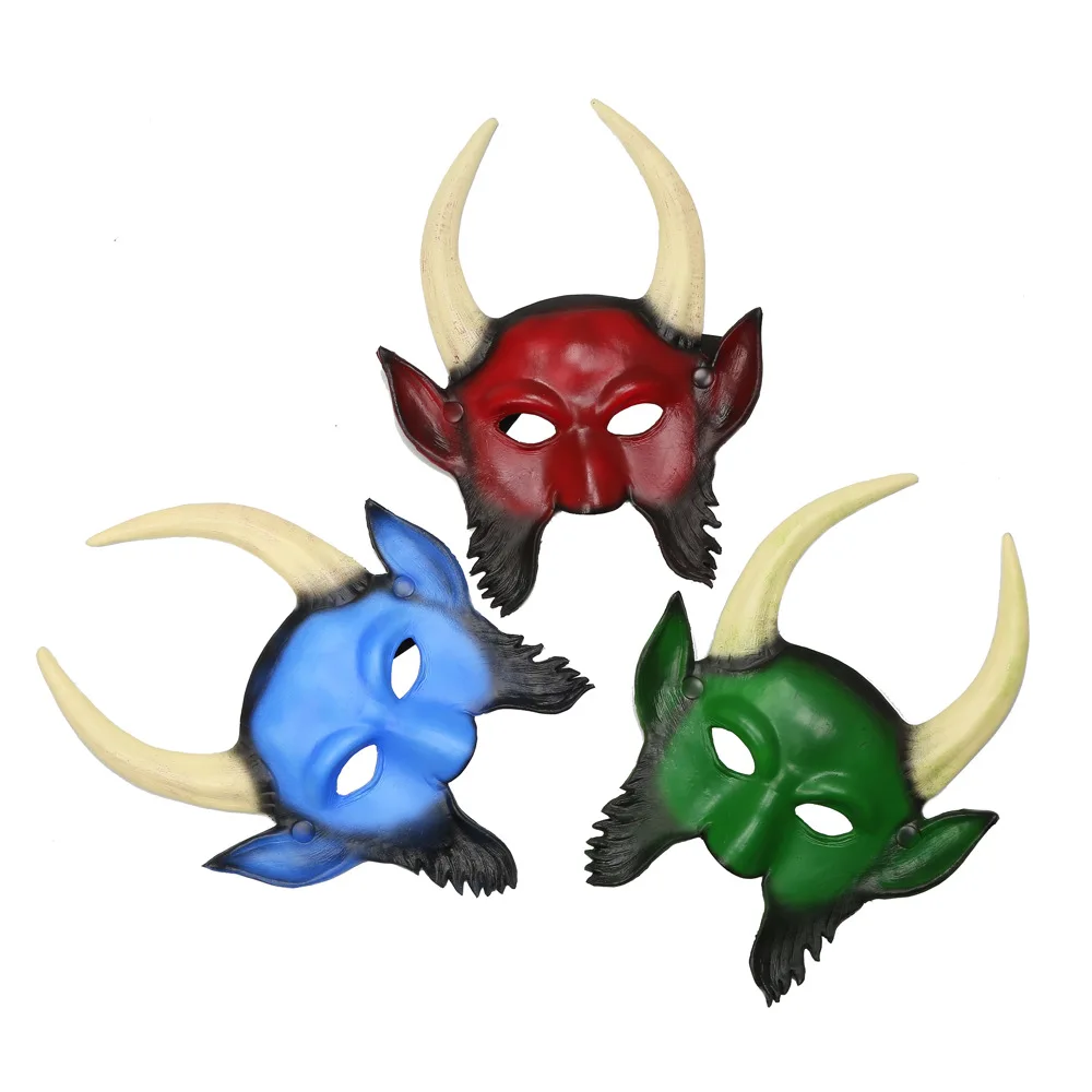 

3D Трехмерная полиуретановая вспенивающая маска-демон для карнавала Хэллоуина маскарада