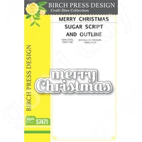 christmas sugar script and outline metal cutting dies scrapbook diary decoration embossing template diy greeting card handmade