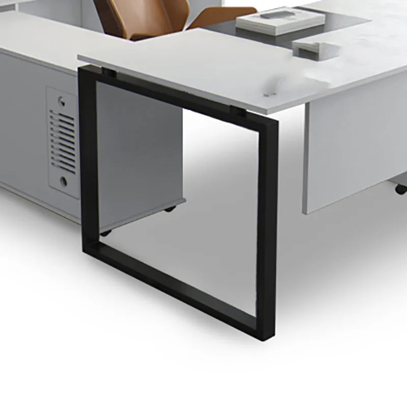 Стол директорский белый современный письменный стол для студентов офисная