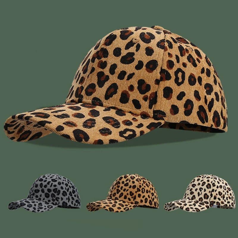 

Вельветовая бейсболка с леопардовым принтом, зимняя шапка в стиле хип-хоп для женщин и мужчин, винтажные уличные шляпы от солнца, регулируемые кепки, бейсболка