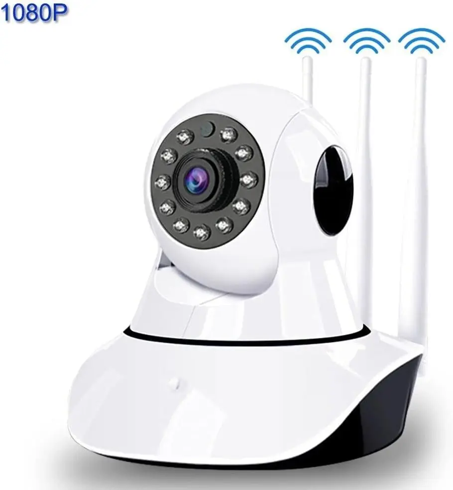 

Camera Lampada Wifi Monitoriamento 3 Antenas Segurança USB Full HD 1080P Microfone Integrado Discreta Rotação ível