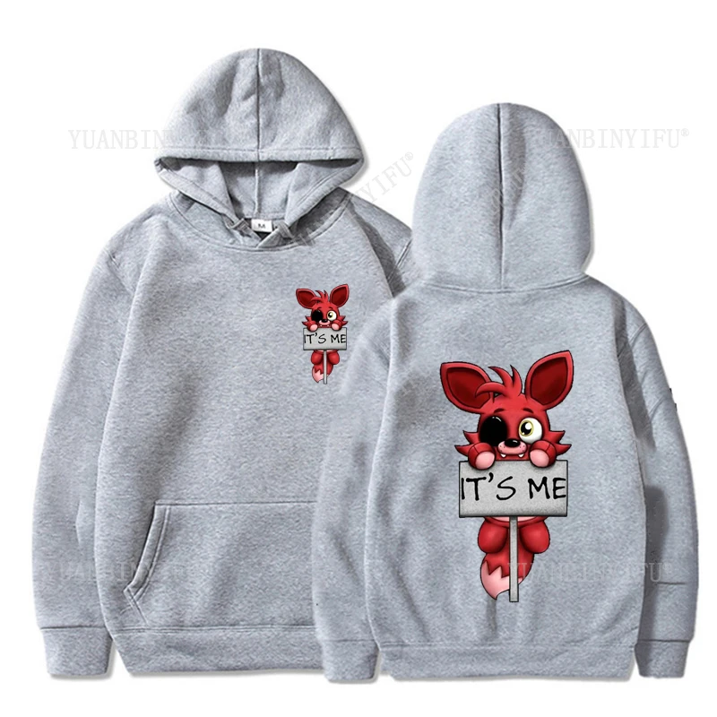Фото Новое поступление, Harajuku Fashion Fnaf 2, Animatronics, осенний пуловер с капюшоном Five Nights, крутая уличная одежда унисекс №3