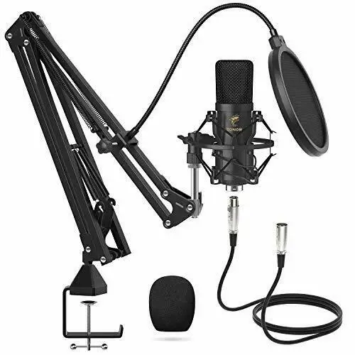 

TONOR XLR Condenser Microphone Professional Studio Mic Kit with T20 Boom Arm