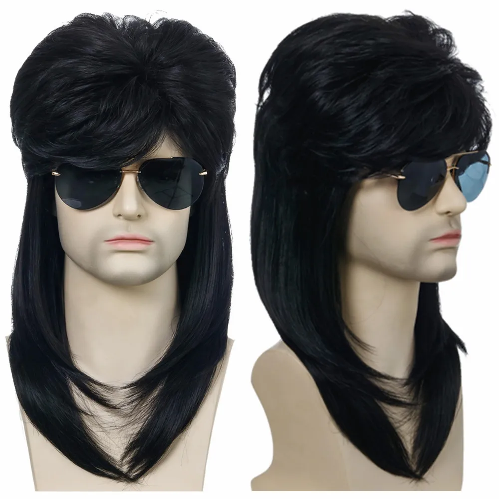Синтетический парик рок-звезды 70-х 80-х годов для мужчин и женщин блондинка