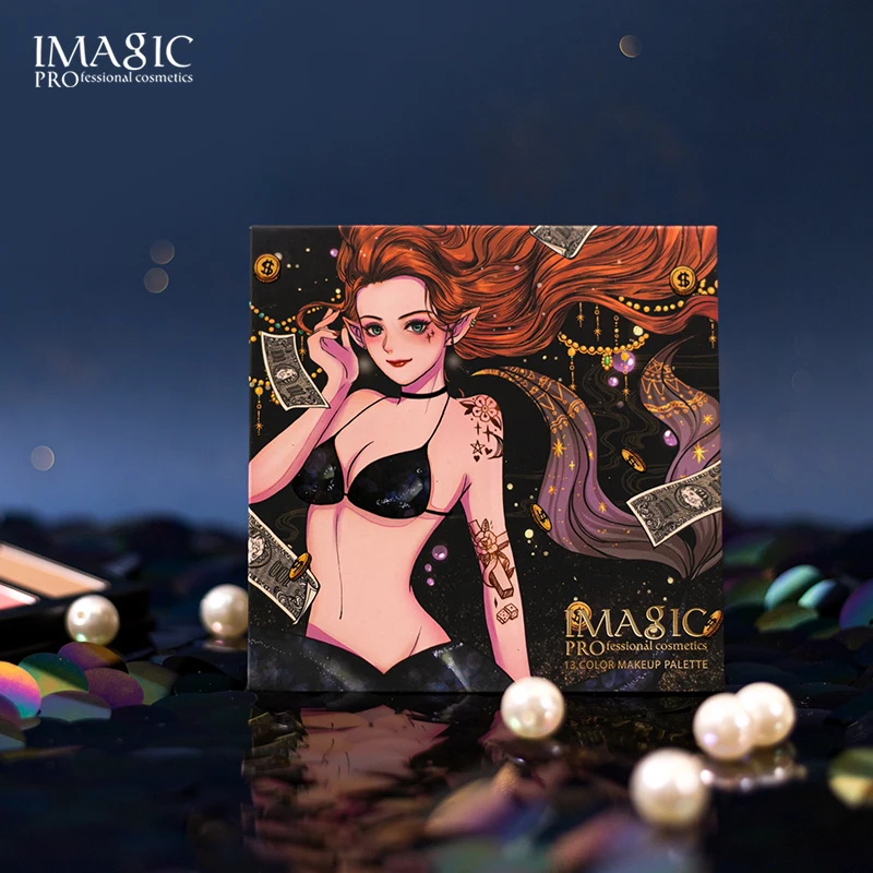 IMAGIC NEW blend 9-цветные тени для век матовые перламутровые гибридные диски