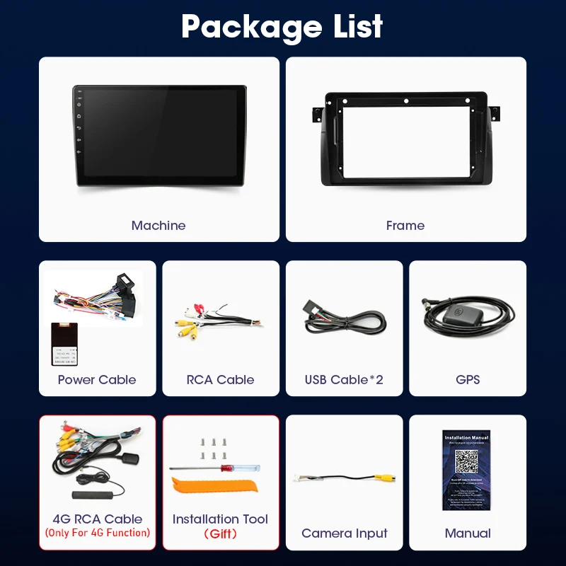 Автомагнитола JMCQ 2 Din Android 10 0 мультимедийный видеоплеер для BMW E46 M3 318i 1998-2006 GPS 4G Carplay