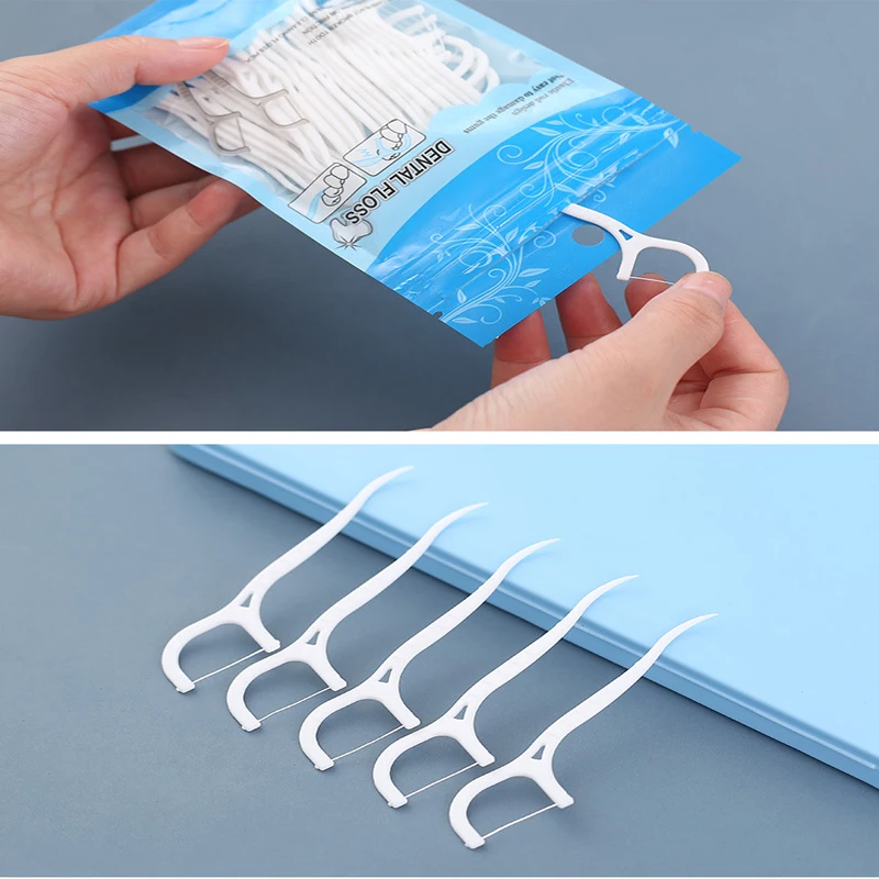 

Dental Floss Bleaching Picks Toothpicks Teeth Paste Tooth Cleaning Interdental Brush Dental Floss Pick Oral Hygiene 50/100pcs