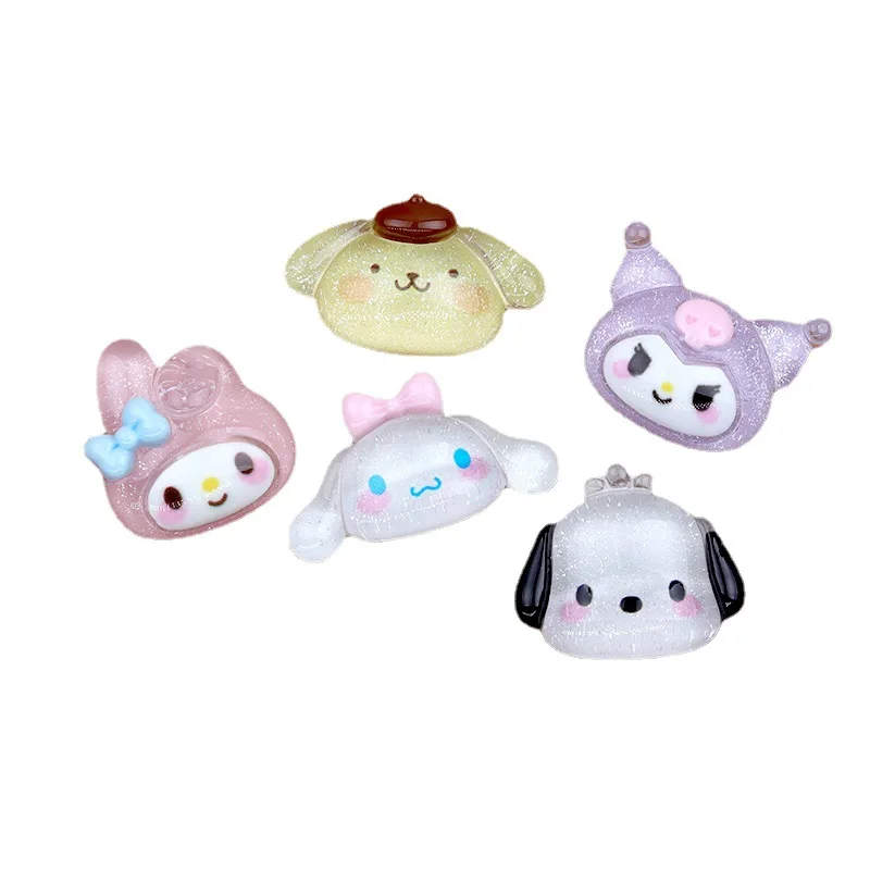 

Пластырь Sanrioed из смолы, мультяшный милый Kuromi My Melody Cinnamoroll ручной работы, чехол для телефона, аксессуары для телефона