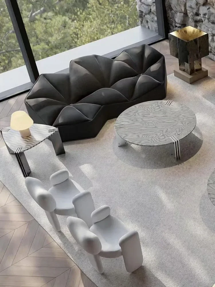 Креативный стиль Black Valley Line 3D Трехмерный диван Большой и маленький квартирный