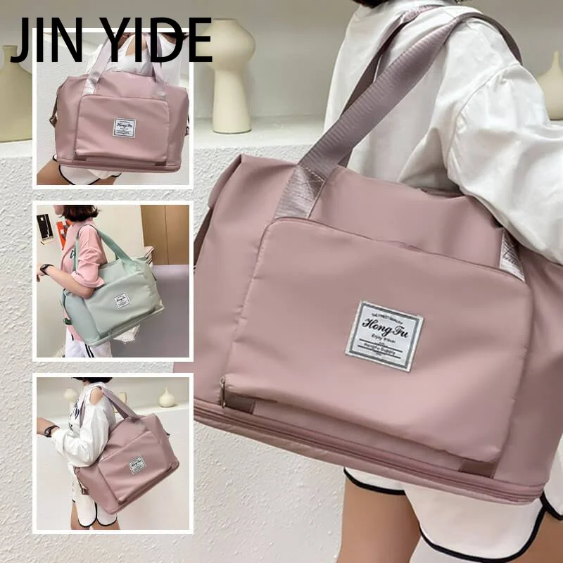 Large Capacity Folding Travel Bags Waterproof Luggage Tote Handbag Travel Duffle Bag Gym Yoga Storage Shoulder Bag For Women Men