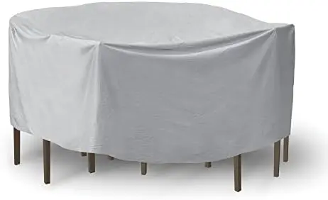 

Weatherproof Table and Chair Set Cover, 60 Inch x 66 Inch, Oval/Rectangle Table, Tan Forro patas silla Almohadillas fieltro adh