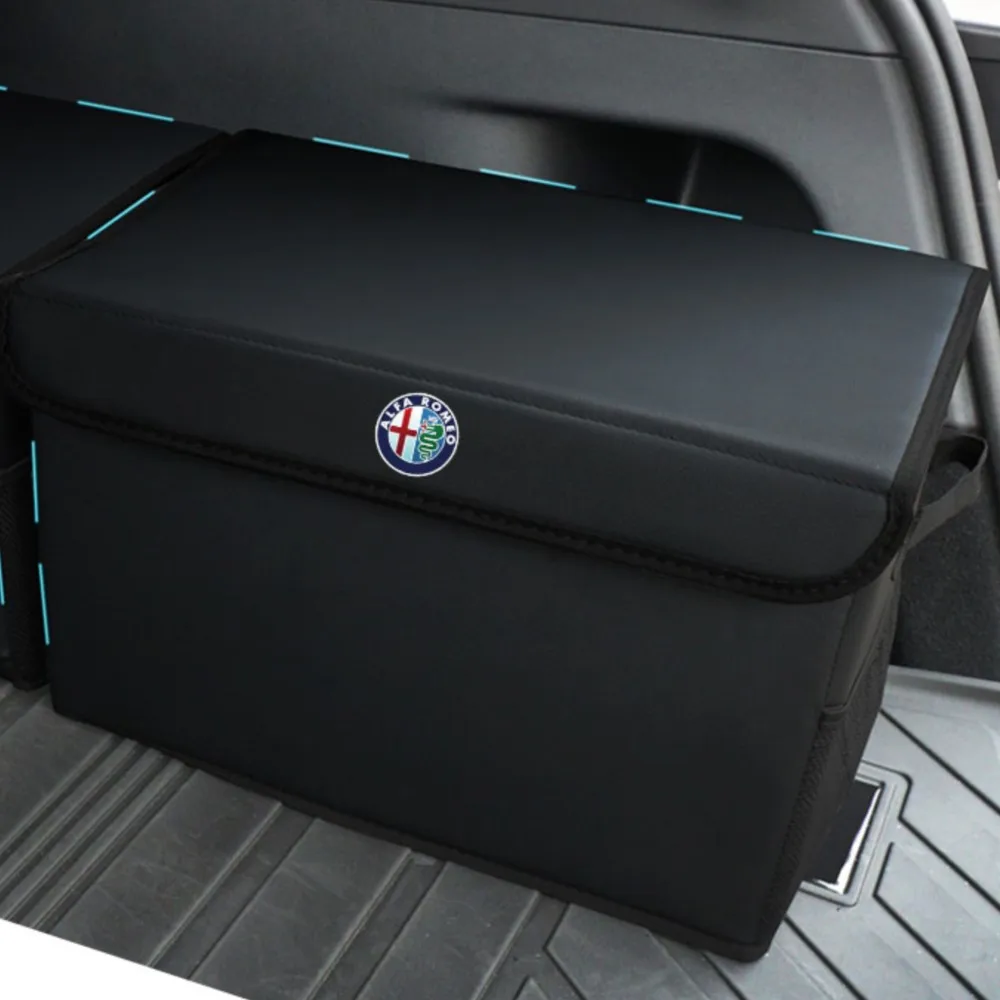 Коробка-органайзер для багажника автомобиля с ручкой и крышкой складная коробка