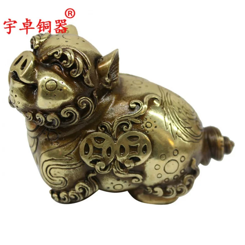 

Yuzhuo Bronze Pure Copper Twelve Zodiac Brass Mouse Tiger Rabbit Dragon Snake Horse and Sheep Monkey Rooster Dog Pig Ornaments