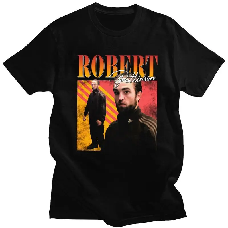 

Humor Robert Pattinson Standing Meme T Shirts Men Short Sleeved Funny Rob T-shirts Printed Tee Tops Cotton Tshirts Merchandise