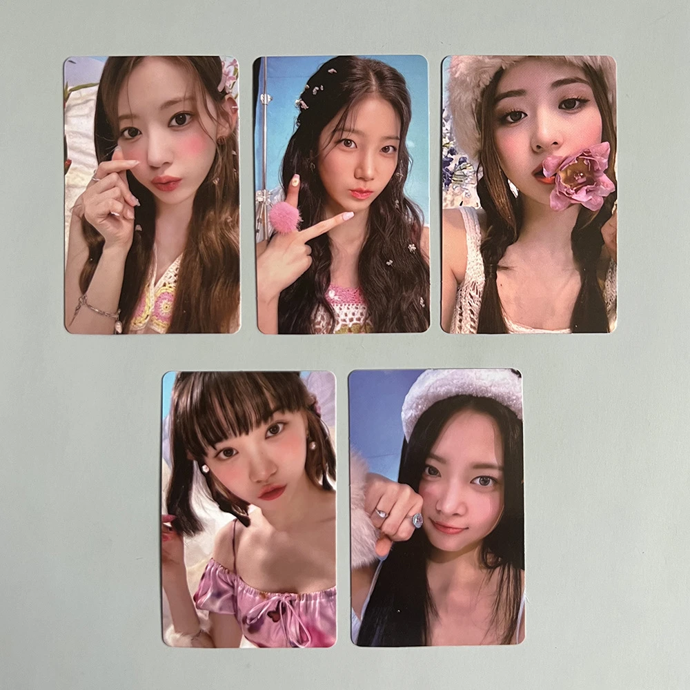 

5Pcs/Set LE SSERAFIM ANTIFRAGILE LOMO Card KPOP Photocards YUNJIN SAKURA KAZUHA Double-sided Postcard For Fans Collection G20