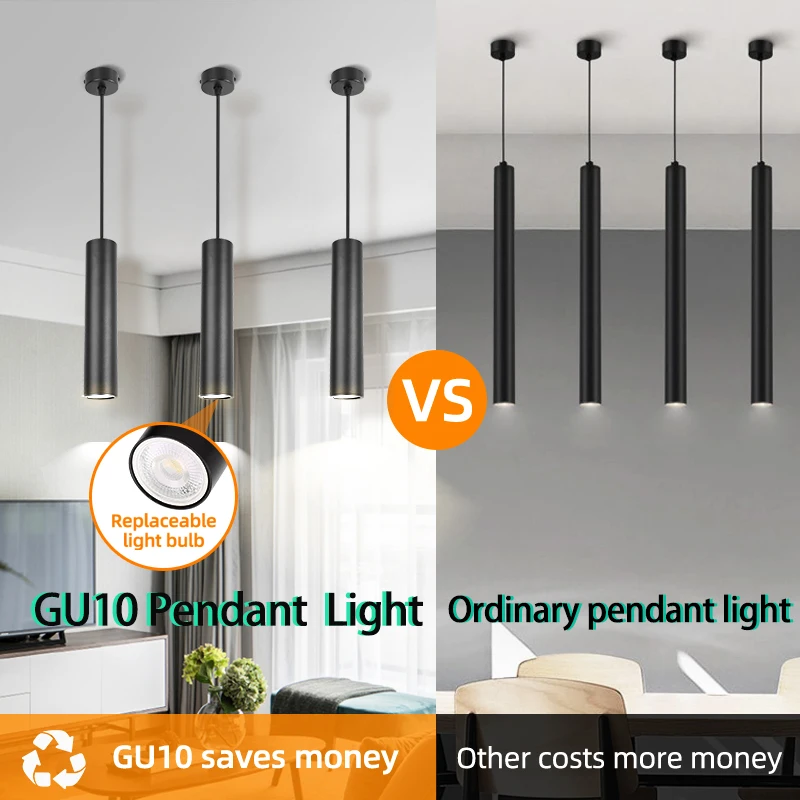 Подвесной светодиодный светильник GU10 для столовой люстра потолочного