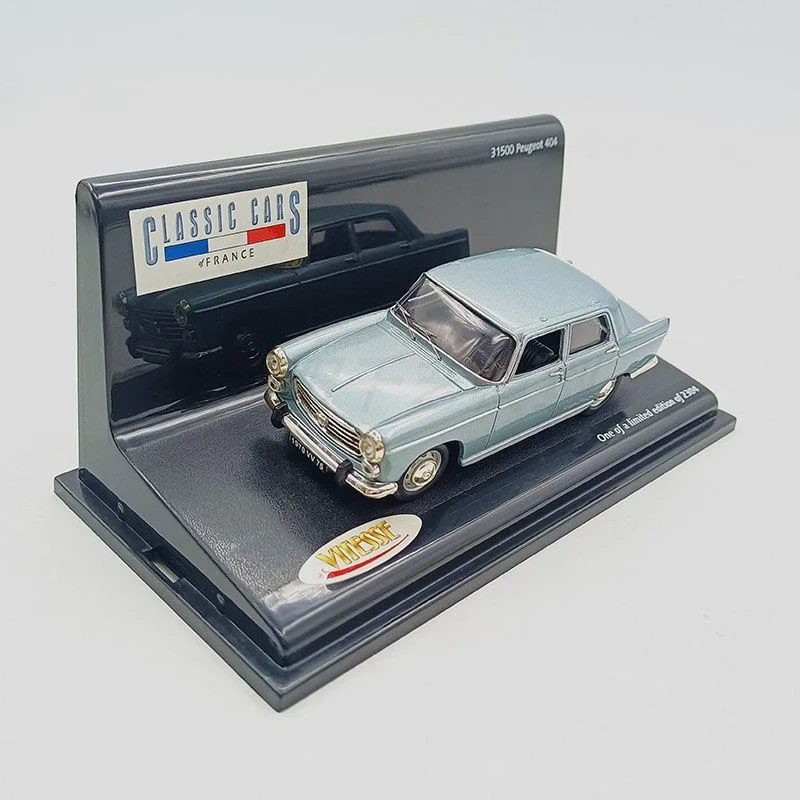 Фото 1/43 Peugeot 404 1970, классическая модель автомобиля из сплава, литая под давлением металлическая ретро модель старого автомобиля, имитация миниатюрной весы, детская игрушка в подарок №5