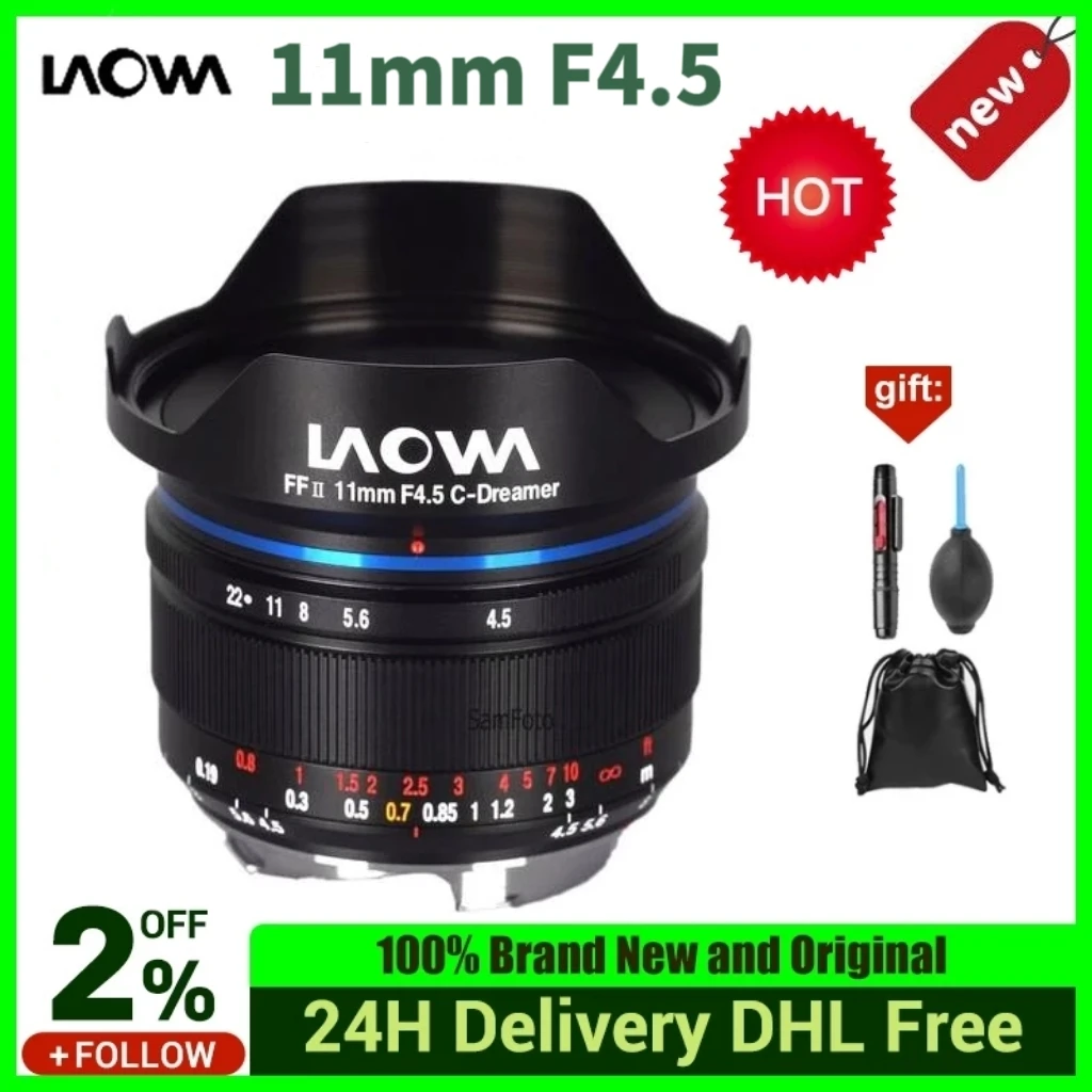 

Объектив Venus Optics Laowa 11 мм f/4,5 FF RL, широкоугольный объектив с ручным фокусом для объектива Leica M-Mount