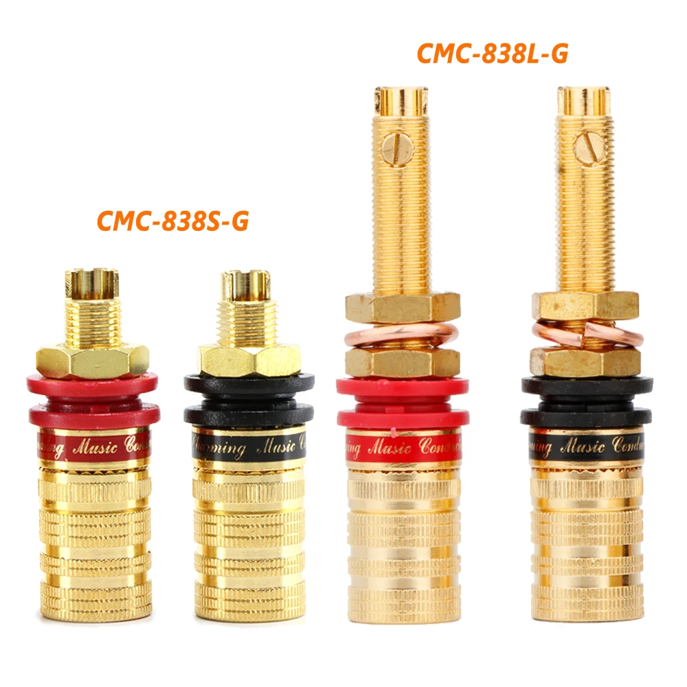 

CMC-838L-G 838S-G высококачественный латунный усилитель для динамика с разъемом типа «банан»