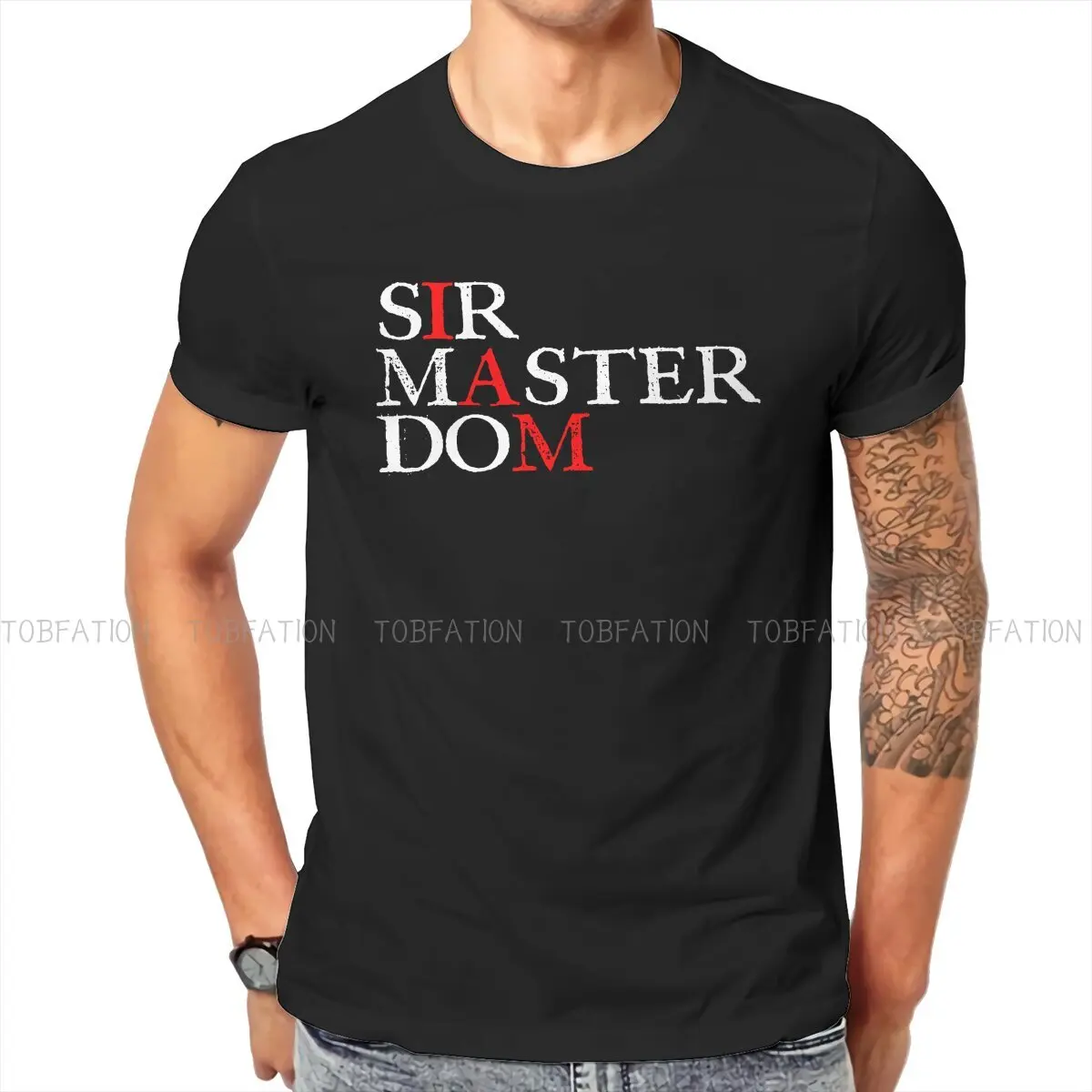 

Футболка мужская с круглым вырезом, из ткани