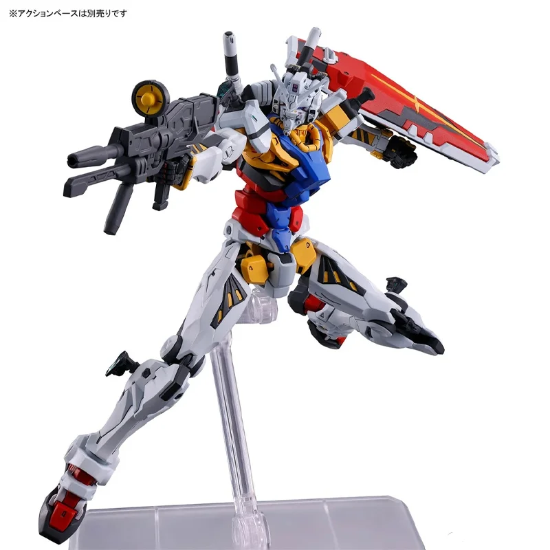 Фото Оригинальный сборный набор Bandai Gunpla 1/144 GQ RX-78-02 White Gundam, коллекционная модель, подарок на Рождество №4