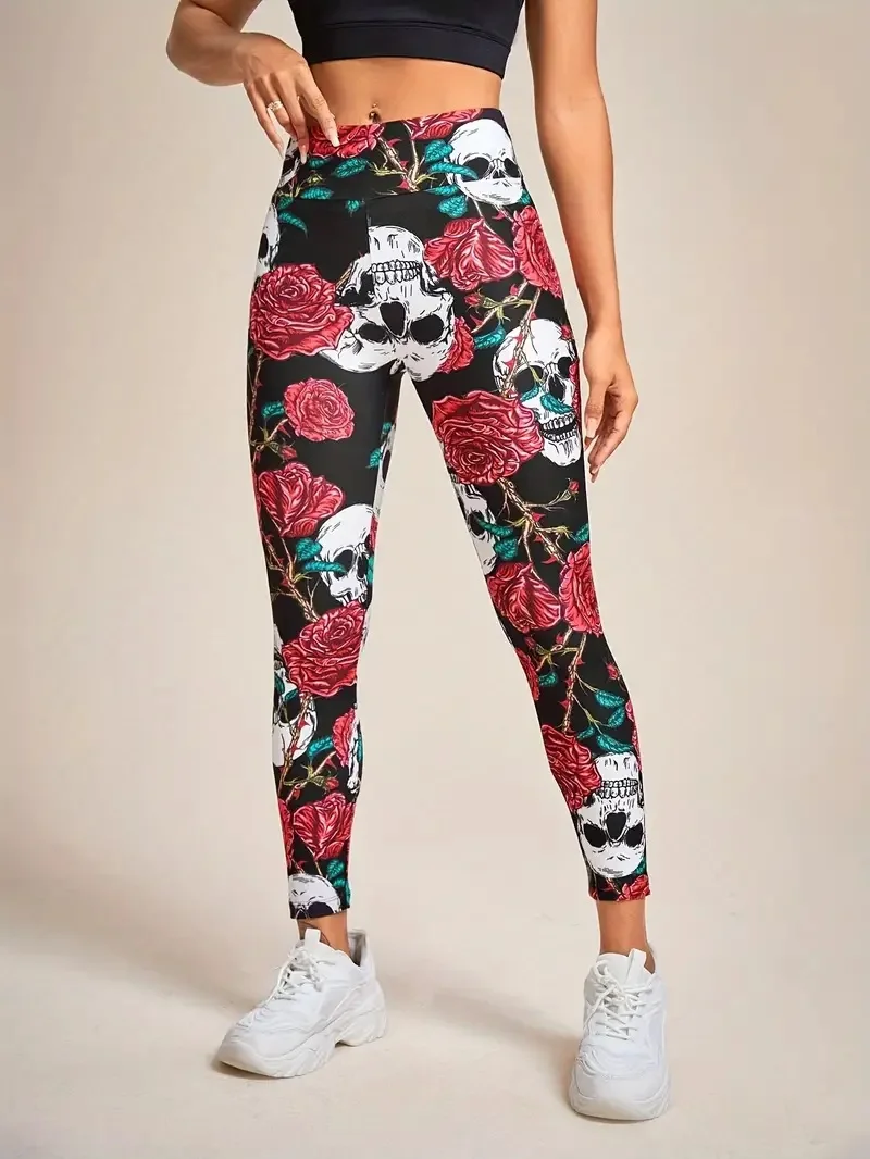 Женские Повседневные Леггинсы Розово-красного Цвета Эластичные Удобные До