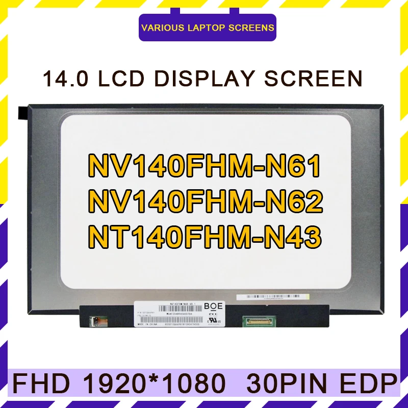 IPS NT140FHM-N43 V8.0 подходит для B140HAN04.0 N140HCA-EAC NV140FHM-N62 N61 TV140FHM-NH1 NV140FHM-N48 N4B N140BGA-EA4