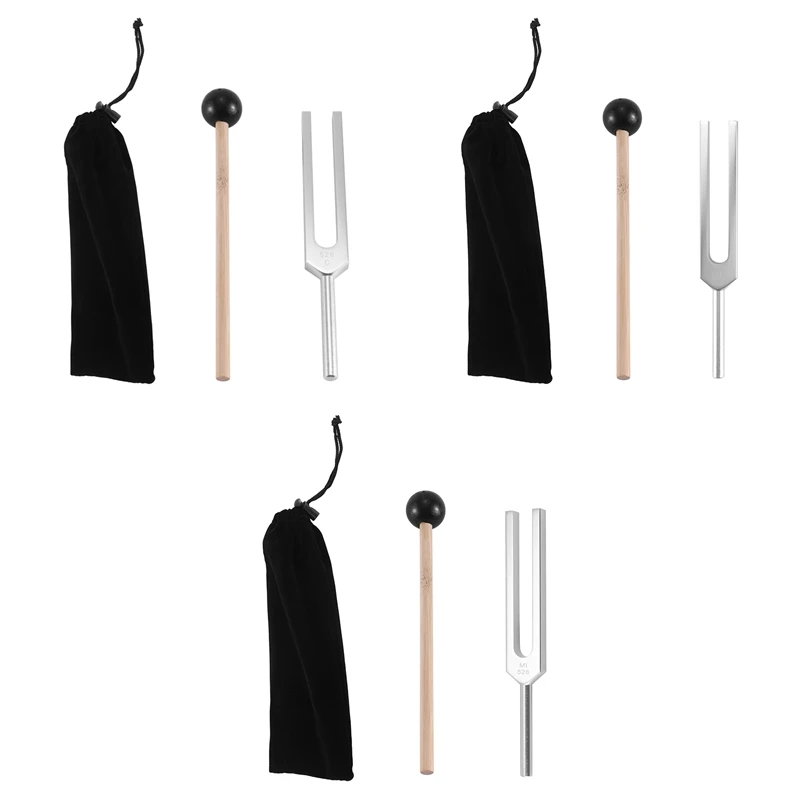 

Tuning Fork Tuner With Mallet For Healing Chakra,Sound Therapy,Keep Body,Mind And Spirit In Perfect Harmony Silver 528C