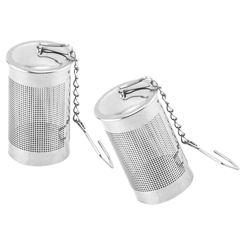 

2 Pcs Tea Filter Loose Leaves Strainer Infuser Stainless Steel Compact Seasoning Strainers