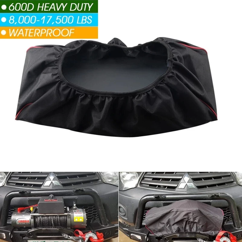 

Универсальная черная Водонепроницаемая мягкая лебедка защита от пыли Φ 600D восстановление водителя 8000-17500 фунтов прицеп внедорожник