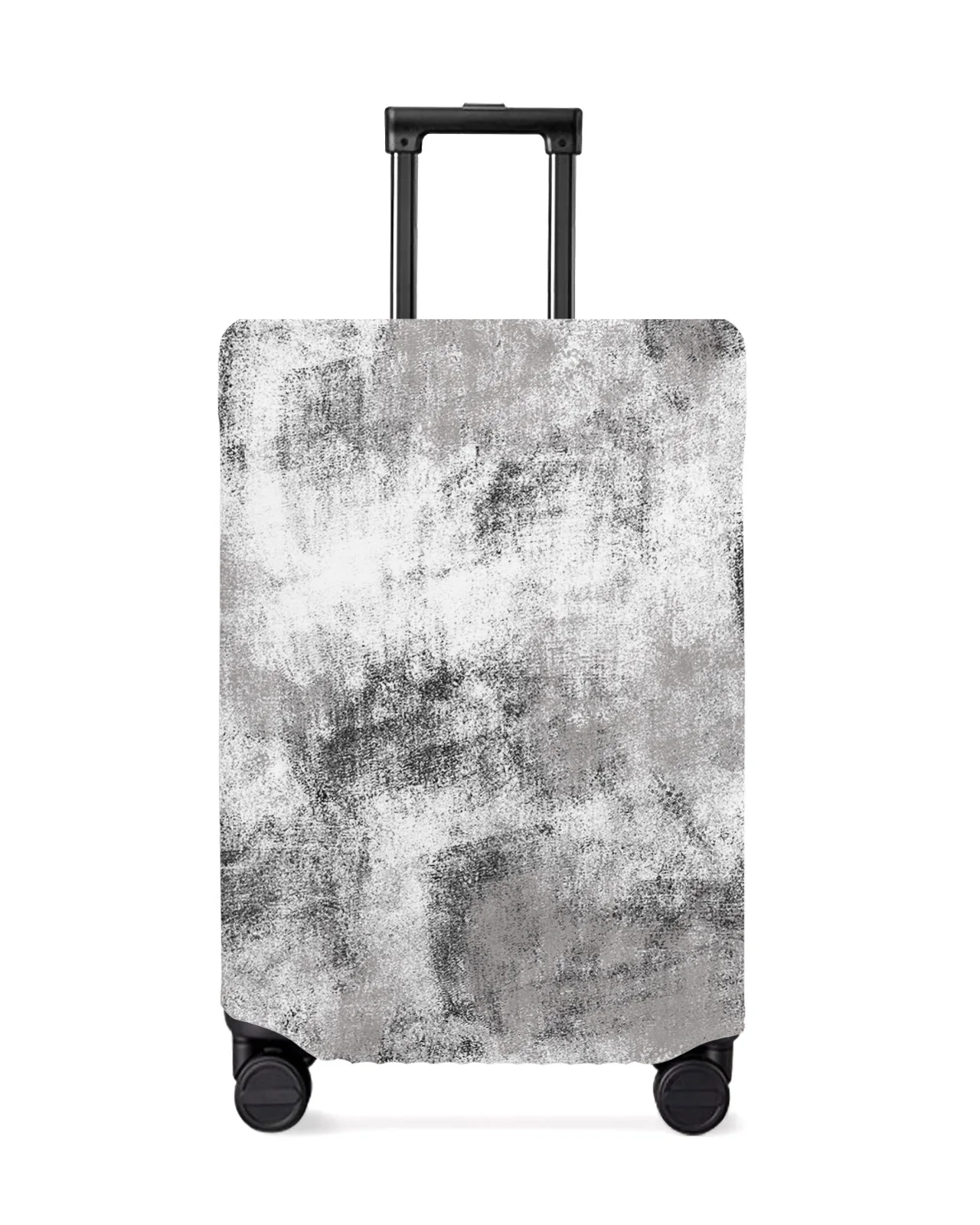 

Abstract Modern Vintage Texture Black And White Travel Luggage Cover Elastic Baggage Cover Suitcase Dust Case Travel Accessories