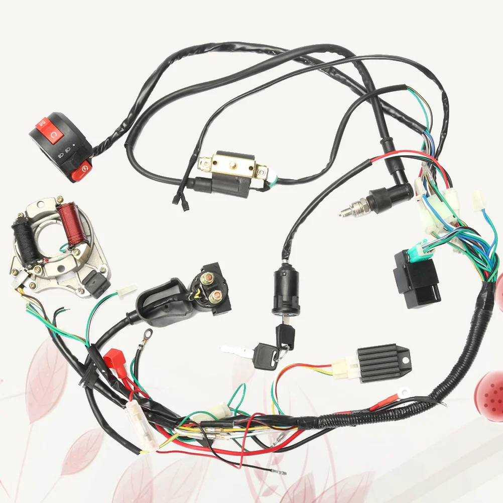 

CDI Wire Harness Assembly Ignition Switch Electrical Appliance ATV 50 70 90 110CC