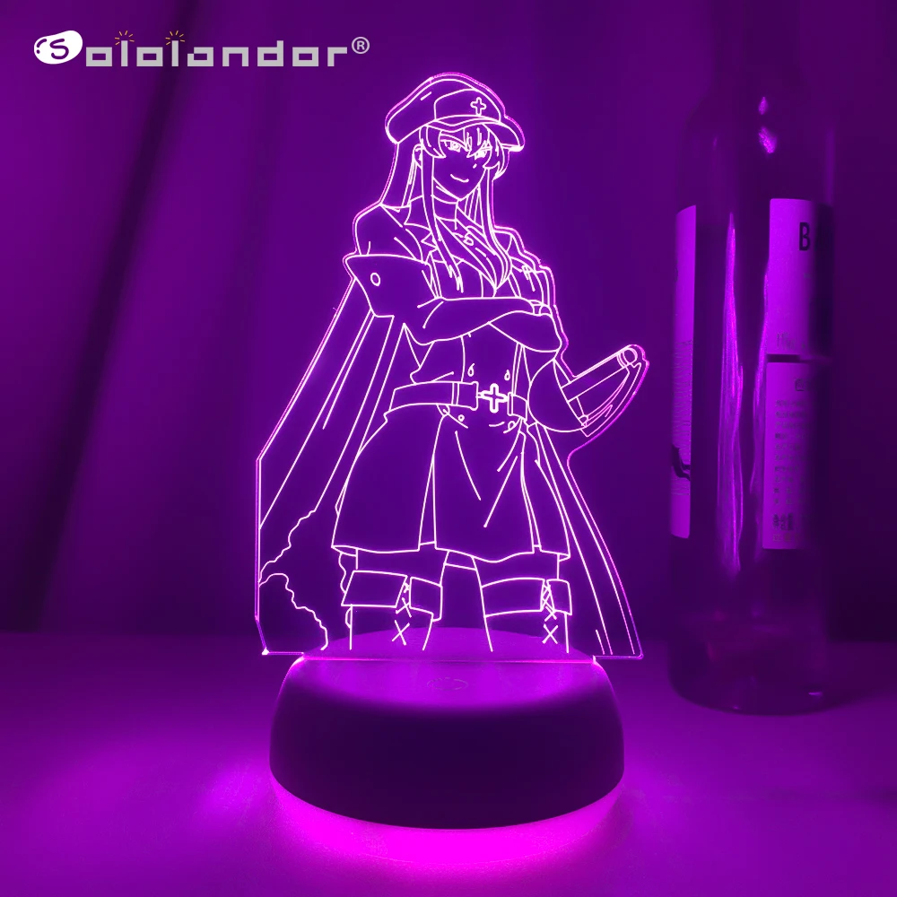 

Anime 3d Lamp Akame Ga Kill Esdeath LED Night Light for Room Decor Nightlight Birthday Gift Manga Akame Ga Kill Neon Light