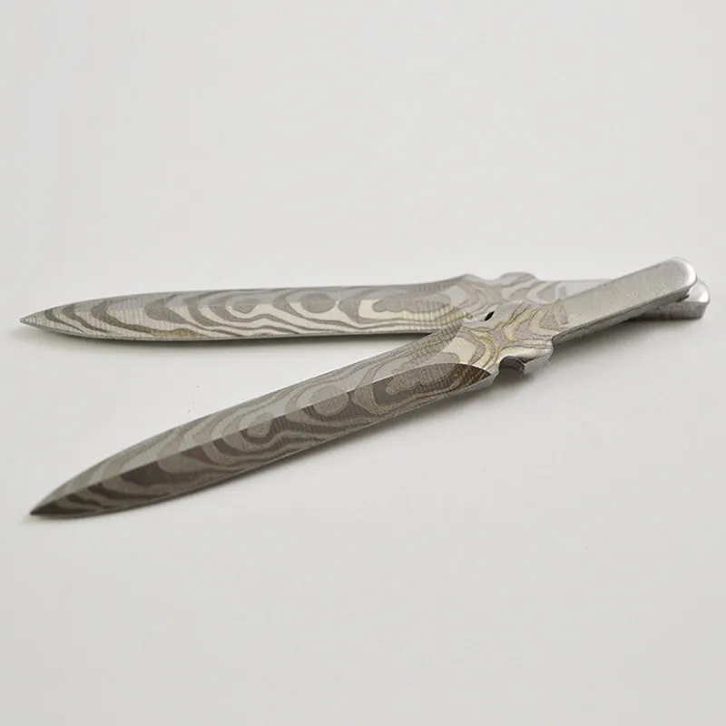

Дамасский чайный нож из нержавеющей стали 420, 2 шт.