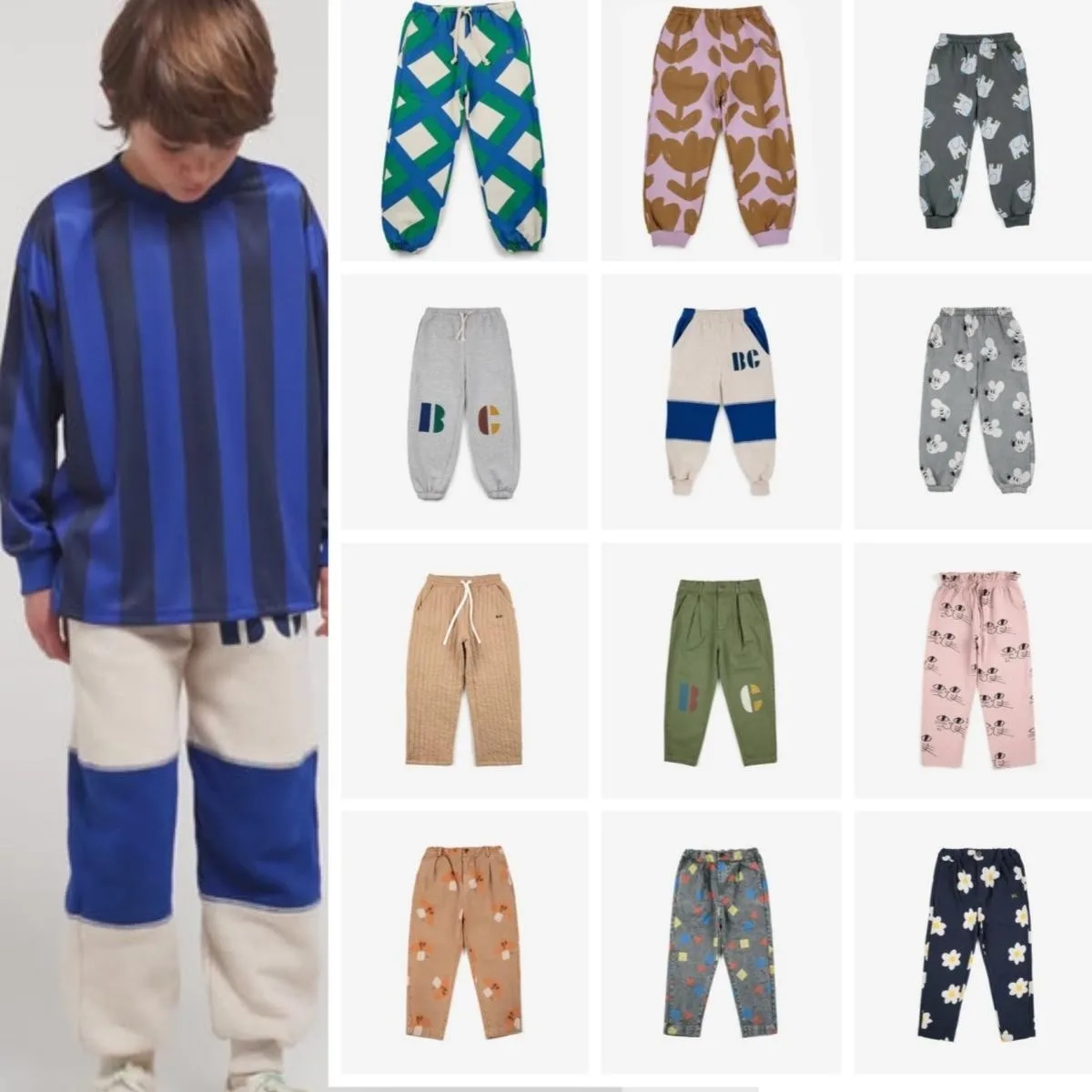 

Детская одежда, свитшоты и штаны, Новинка осени 2023, корейские спортивные брюки для девочек и мальчиков, джинсы, Детская уличная одежда, распродажа