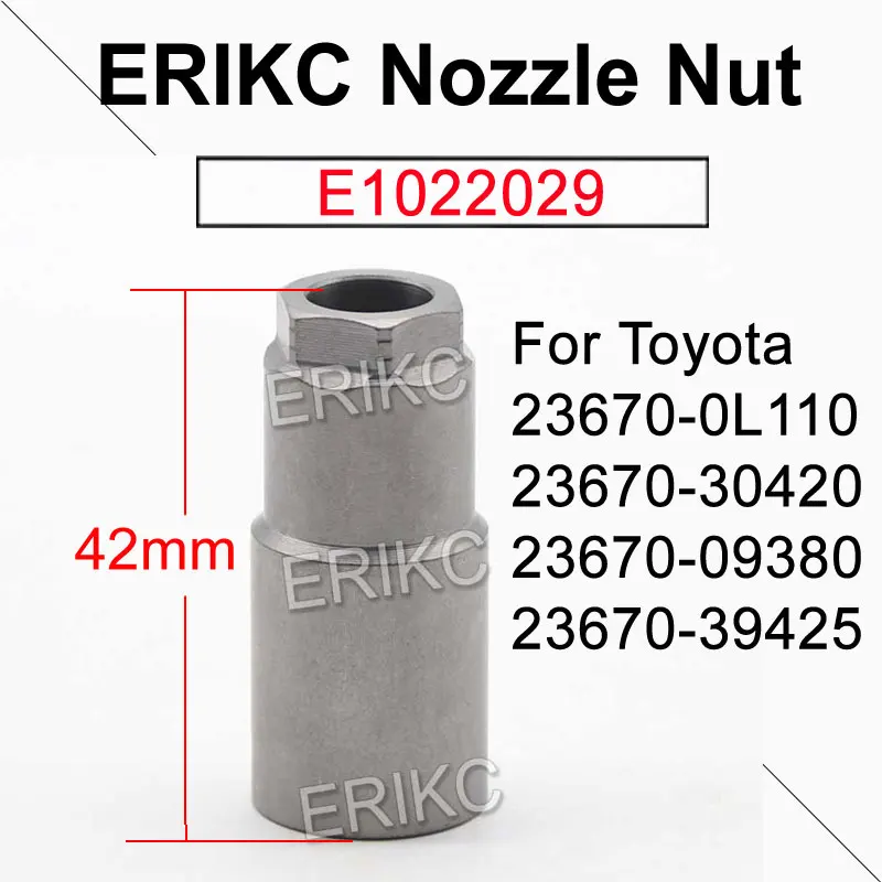 

23670-09380 23670-39425 Diesel Injector Sprayer G3S33 Fuel Injection Nozzle Cap Nut 42mm for Toyota 23670-0L110 23670-30420