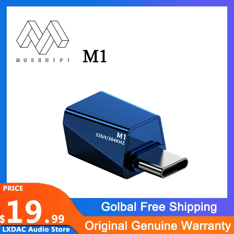

Аудио-адаптер MUSEHIFI M1 с Type-C на 3,5 мм, 384 кГц/32 бит