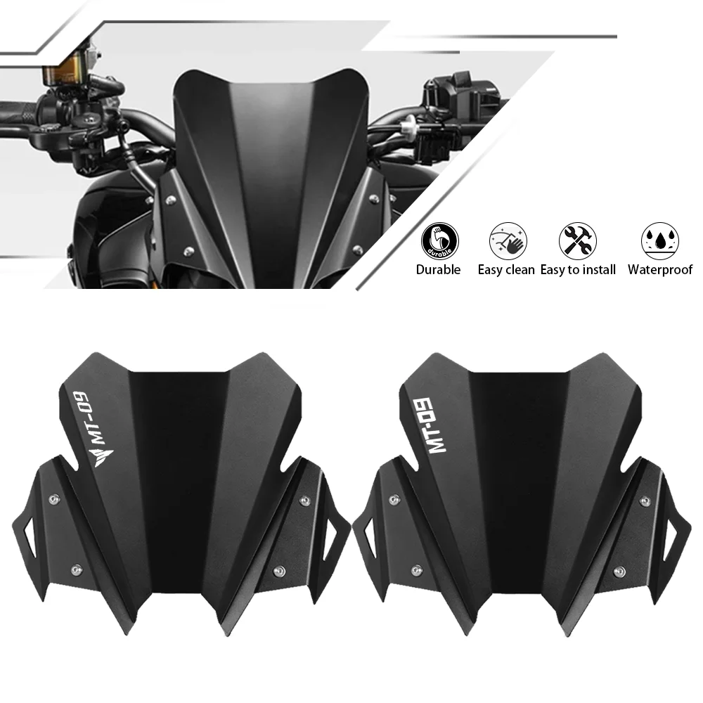 Ветровое стекло для YAMAHA MT09 MT-09 MT 09 2021 2022 2023 алюминиевые аксессуары мотоциклов