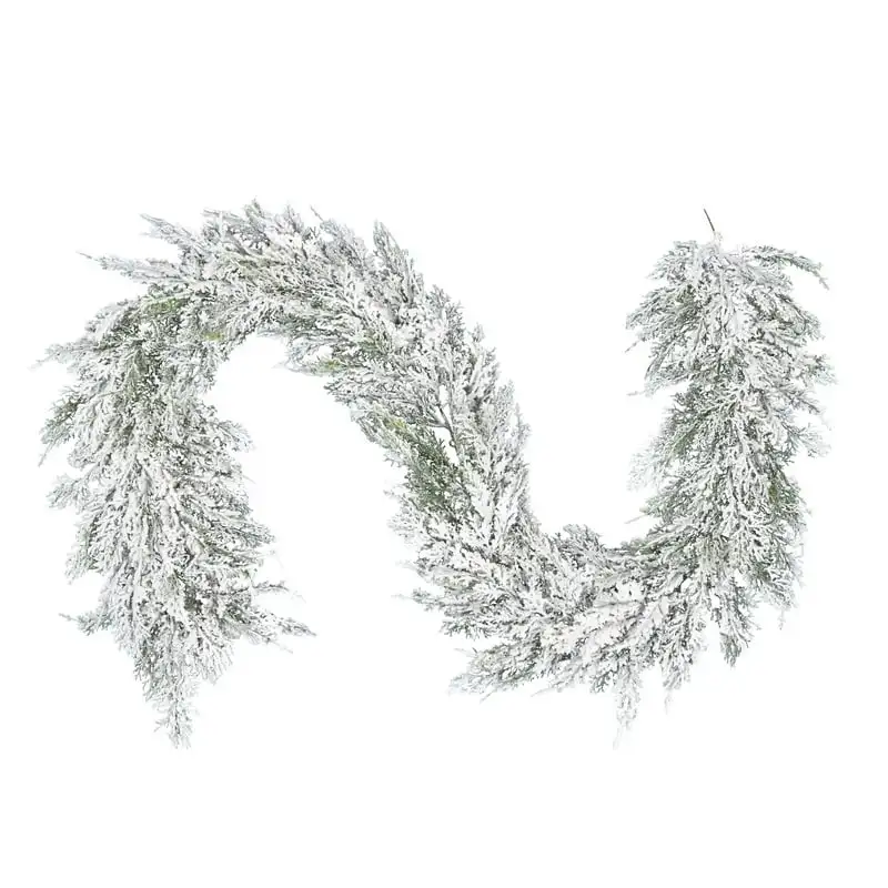 

Artificial Snowy Cedar Garland.