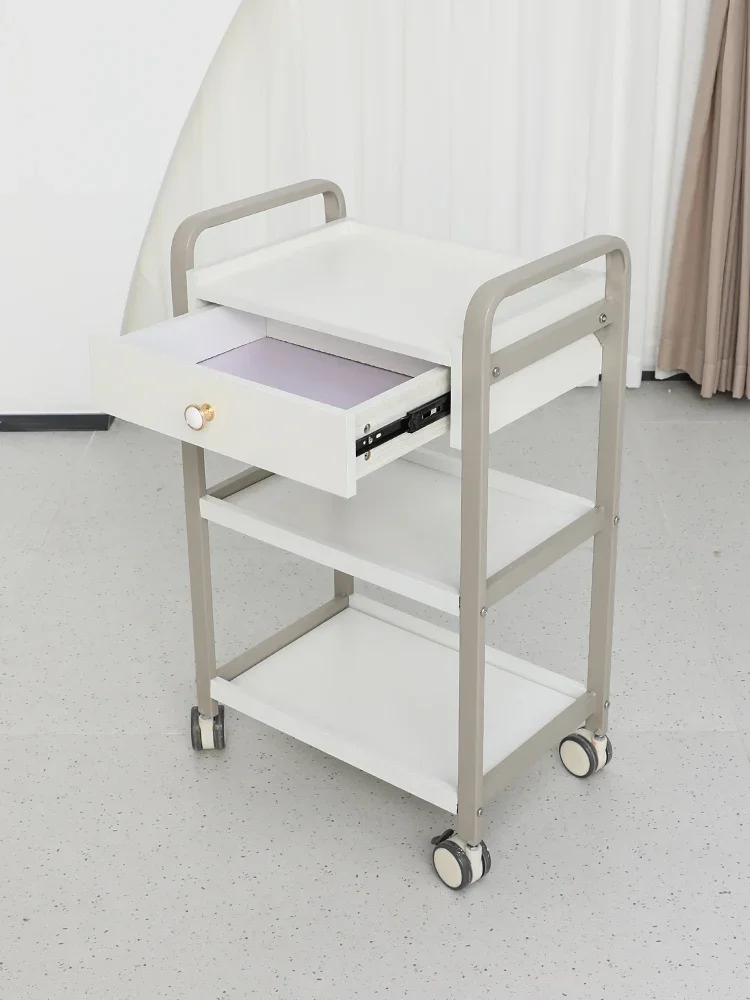Многофункциональная тележка для салона красоты парикмахерской с колесами и