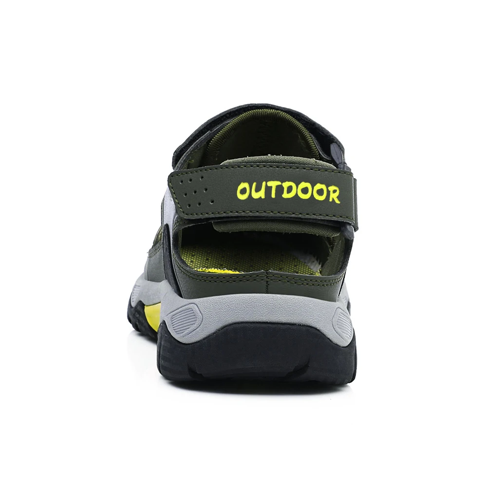 Summer Men Casual Beach Shoes Outdoor Water Shoes Breathable Trekking Fashion Hiking Climbing Fishing Genuine Leisure Sandals