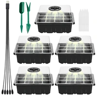 seed starter kit seed starter trays with grow light seeding starter kits with adjustable humidity domes gardening plant