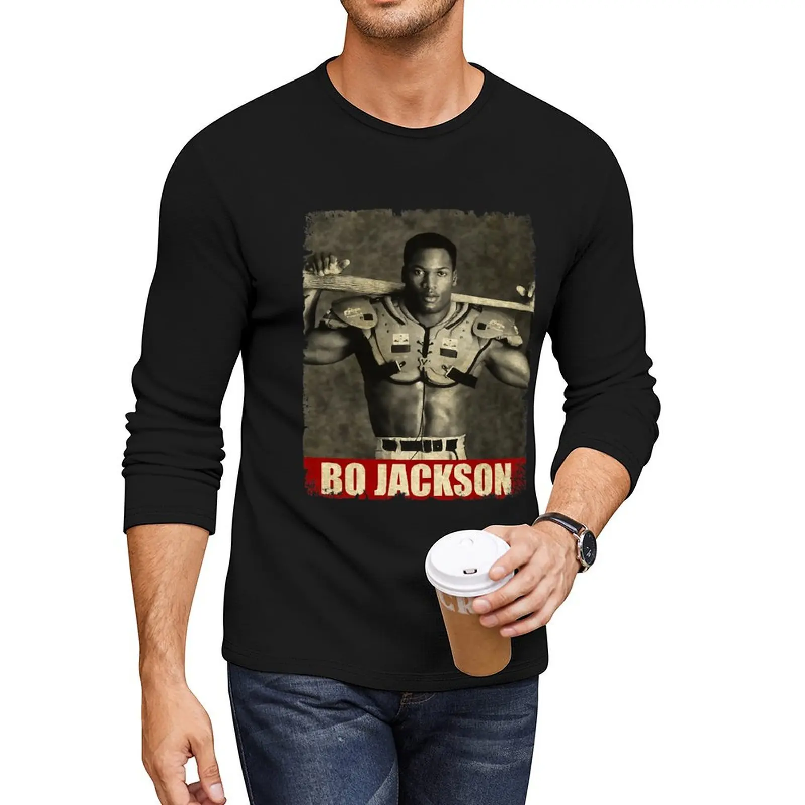 Bo sport Jackson - длинная футболка в стиле ретро одежда хиппи быстросохнущая простые
