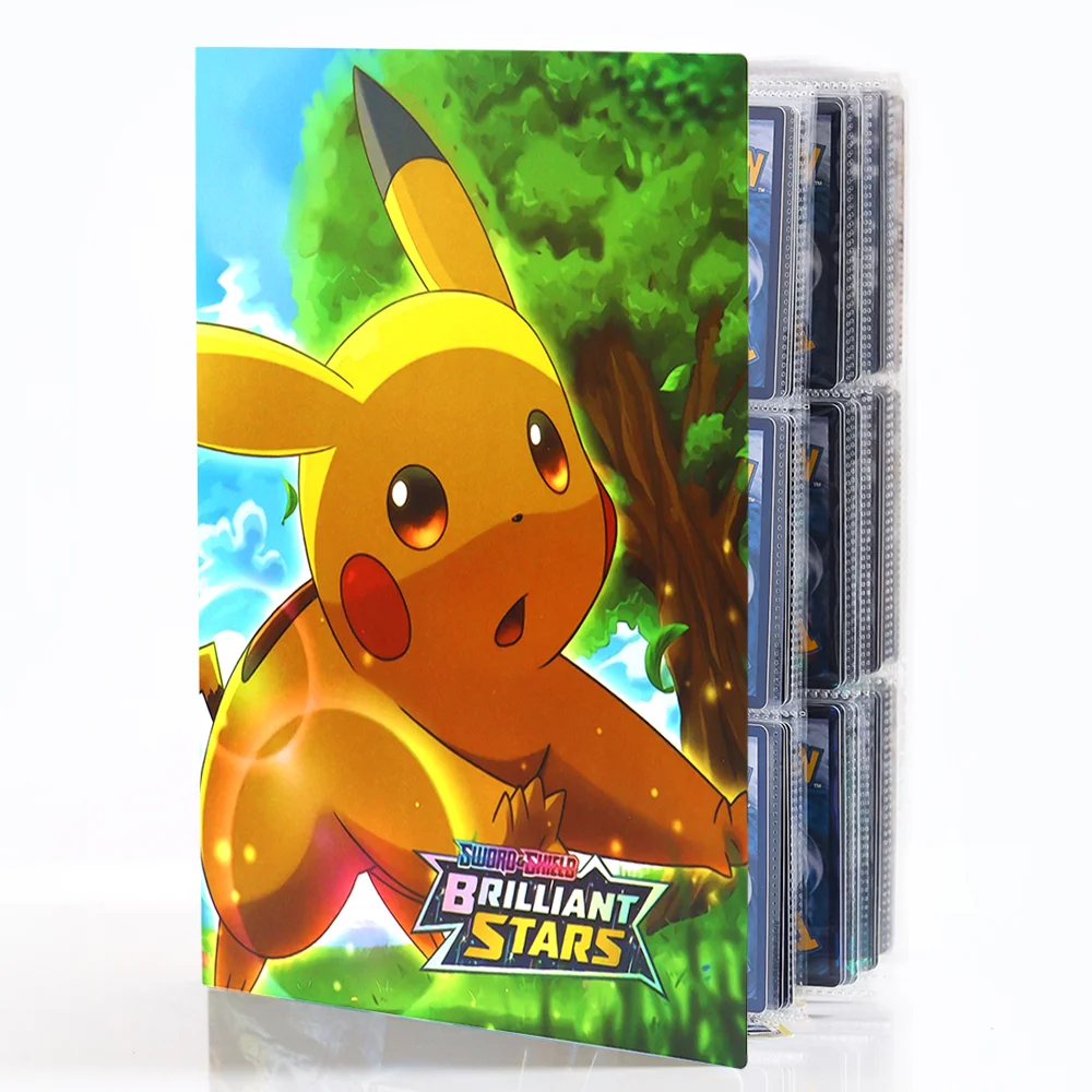 

540pcs Pokemon Big Grande Album 9 Pocket Card Book Collection Folder Notebook Anime Game Map Charizard Binder Trainer Pikachu