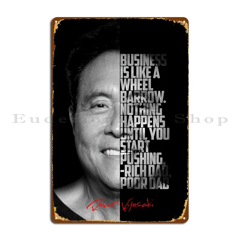 Металлический знак Роберт киосаки, плакат на стену, фотообои, таблички, персонаж на заказ, клубный жестяной плакат