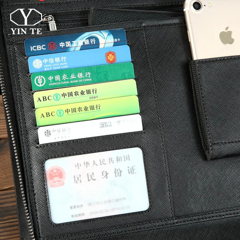 Мужская сумка-клатч YINTE мужская сумка-портфель для документов формата А4 деловая