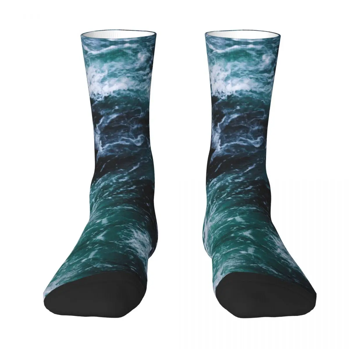 

Unique Blue Ocean Waves, Sea Photography, Seascape Adult Socks BEST TO BUY Knapsack Compression Socks Funny Sarcastic